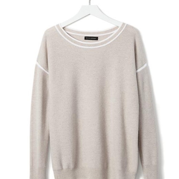 Banana Republic Italian Wool Oatmeal Sweater (NWT) - Picture 1 of 5